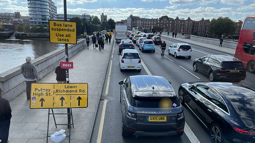 Congestion on Putney High Street